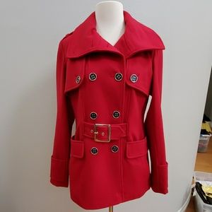 GREEN ENVY Red Winter Coat/Jacket